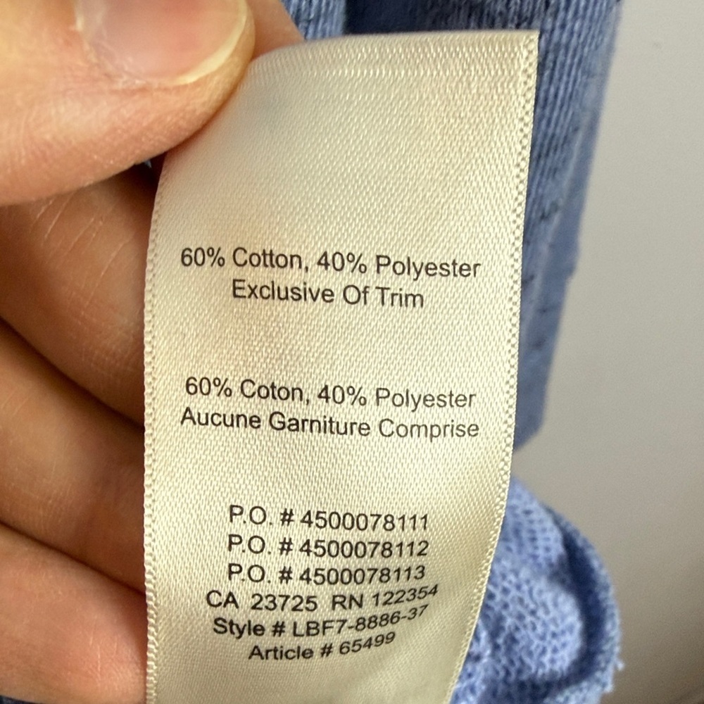 Aritzia Wilfred Free Cotton Blend Oversized Light Blue Knit Turtleneck Med Top - Picture 10 of 12